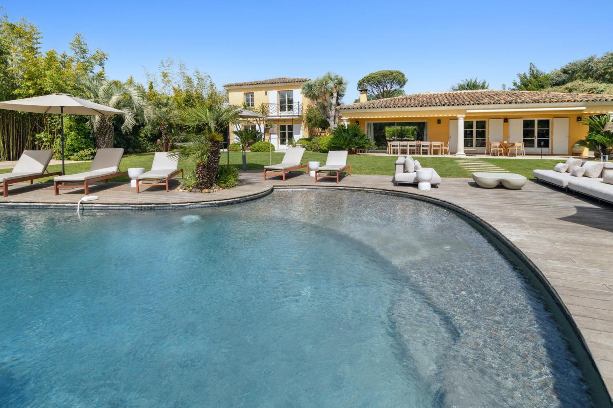 Grande Villa St-Tropez Area Avec Piscine Chauffee Gassin Exteriör bild