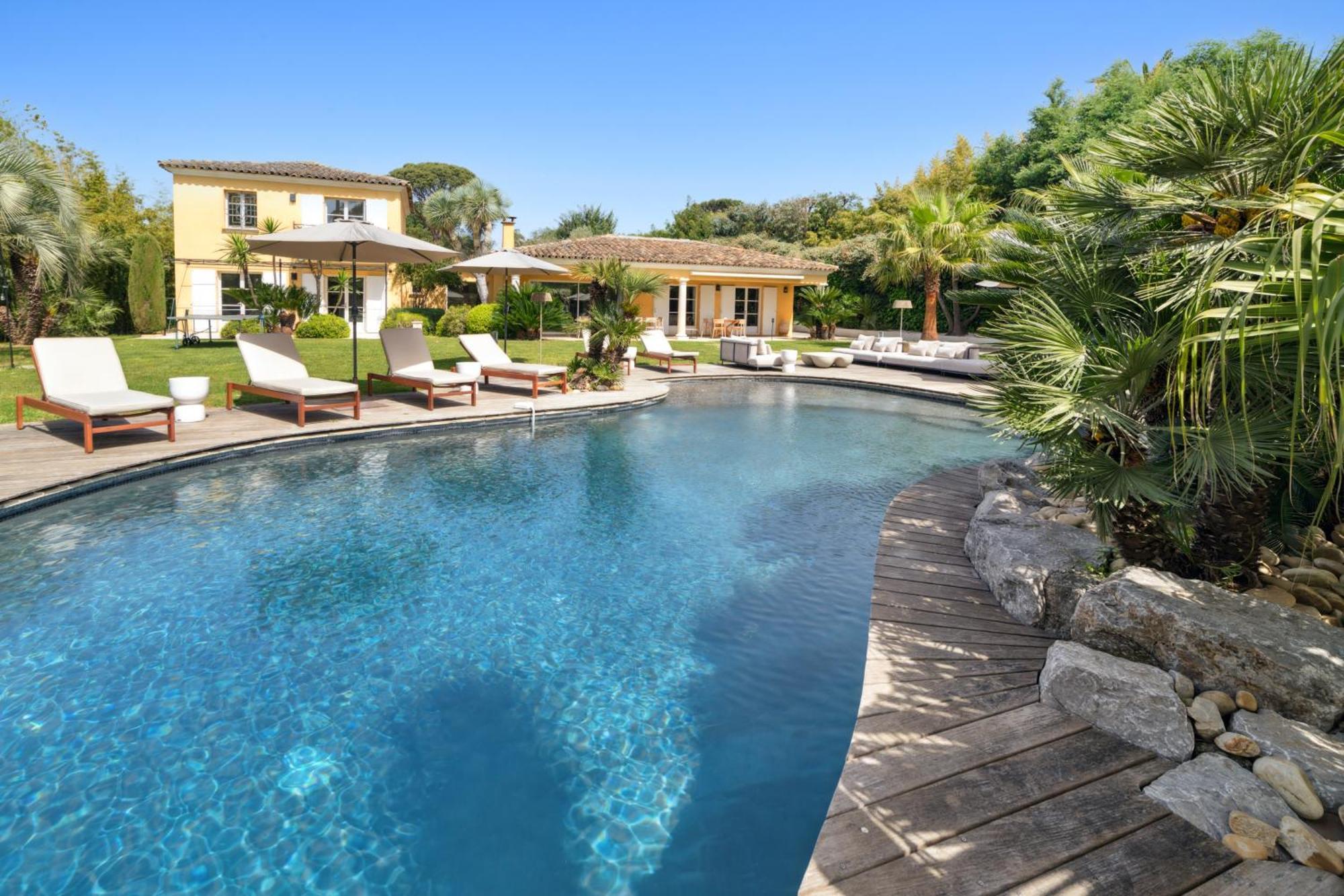 Grande Villa St-Tropez Area Avec Piscine Chauffee Gassin Exteriör bild